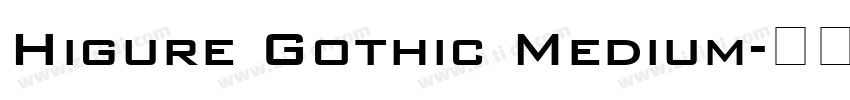 Higure Gothic Medium字体转换